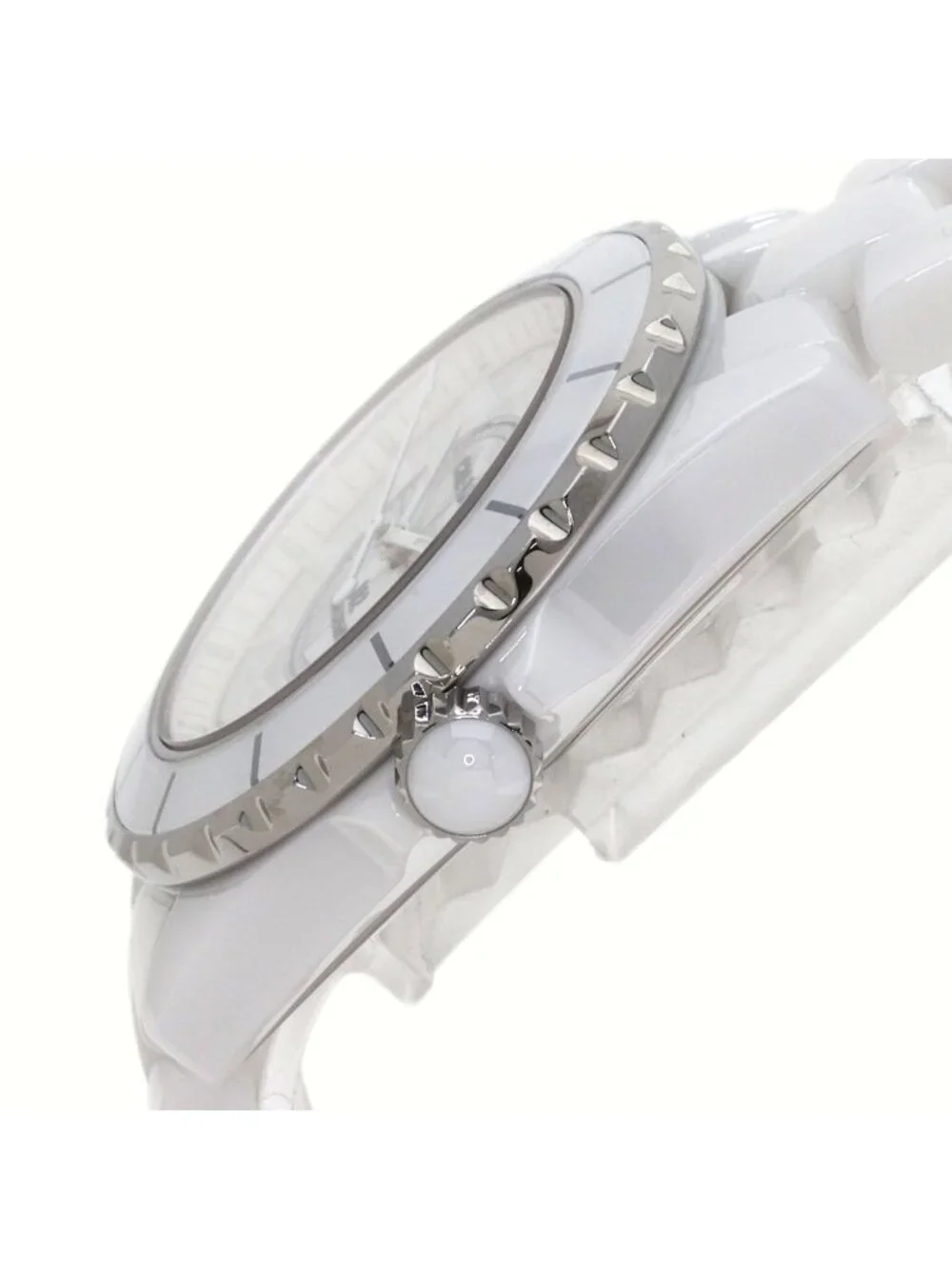 Chanel White Phantom 38 Watch Ceramic